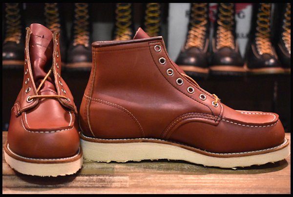 【7.5D DEAD 羽タグ 02年】レッドウィング 8131 アイリッシュセッター 赤茶 オロラセット モックトゥ ブーツ redwing 8875  HOPESMORE