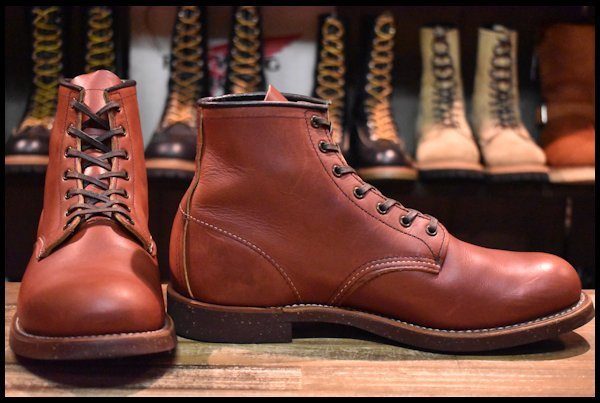 【9D 美品 13年】レッドウィング 2961 ブラックスミス 茶 ブラウン プレーントゥ コルクソール 編み上げ ブーツ redwing  HOPESMORE