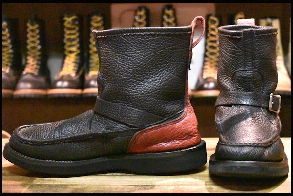 8E 良品】RUSSELL MOCCASIN ラッセルモカシン ノックアバウト ブラック