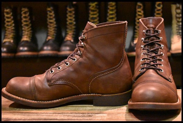 【8.5D 美品 21年】レッドウィング 8111 アイアンレンジャー 茶 アンバー ハーネス キャップトゥ ブラウン ブーツ redwing  HOPESMORE