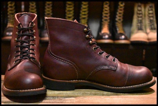 【8D 良品 17年】レッドウィング 8119 アイアンレンジャー オックスブラッドメサ キャップトゥ アイアンレンジ ブーツ redwing  HOPESMORE