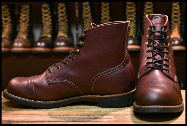 【8D 良品 17年】レッドウィング 8119 アイアンレンジャー オックスブラッドメサ キャップトゥ アイアンレンジ ブーツ redwing  HOPESMORE