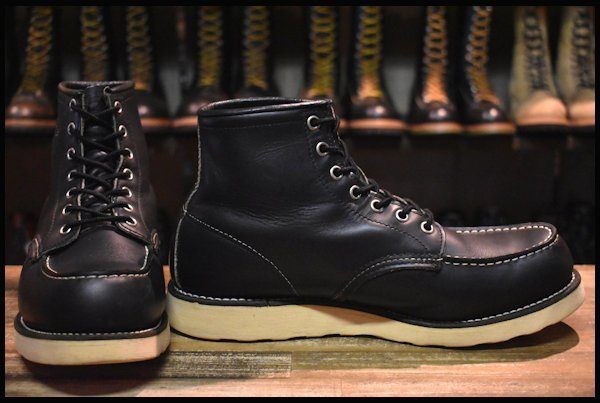 【9.5D 良品 羽タグ 00年】レッドウィング 8130 アイリッシュセッター ブラッククローム モックトゥ ブーツ 8179 redwing  HOPESMORE