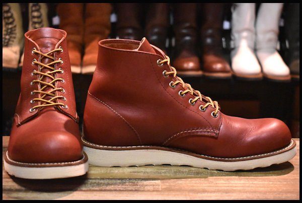 美品犬タグ RED WING Classic Round No.8166 8D-