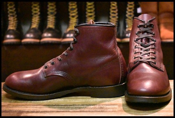 【8D 美品 17年】レッドウィング 9062 ベックマン ブラックチェリー フェザーストーン フラットボックス ブーツ redwing  HOPESMORE