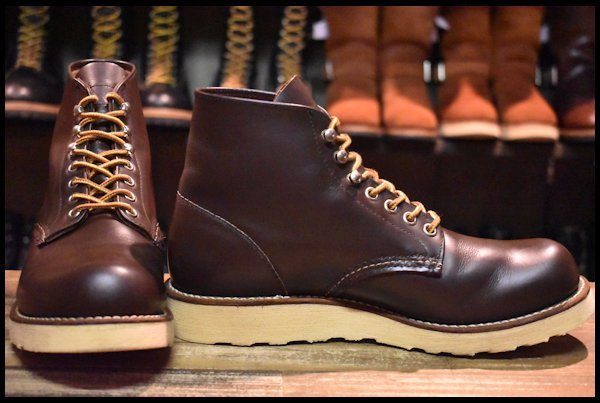 【6.5D 良品 羽タグ】レッドウィング 8160 アイリッシュセッター ガラスレザー ブラウン 茶 レースアップ ブーツ redwing  HOPESMORE