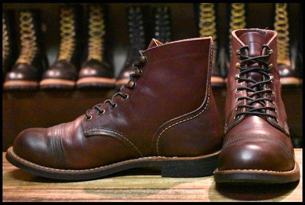 【8D 良品 17年】レッドウィング 8119 アイアンレンジャー オックスブラッドメサ キャップトゥ アイアンレンジ ブーツ redwing  HOPESMORE