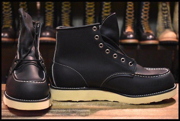 【8E 箱付 DEAD 犬タグ 99年】レッドウィング 8179 アイリッシュセッター 黒 ブラッククローム モックトゥ ブーツ redwing  HOPESMORE