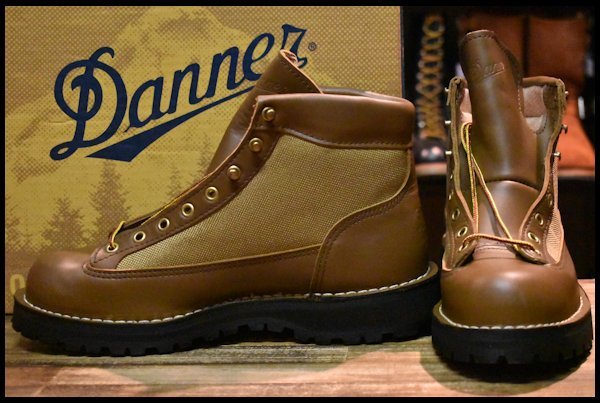 【8.5EE 箱付 DEAD 白タグ】Danner ダナーライト 30420X 茶 ブラウン ゴアテックス GORE-TEX 編み上げ レースアップ  ブーツ HOPESMORE