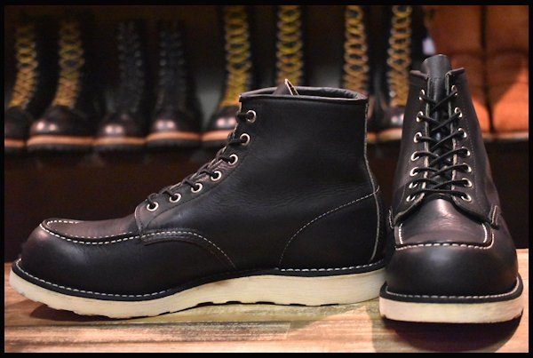 【10D 良品 13年】レッドウィング 9075 アイリッシュセッター 黒 ブラック ハーネス モックトゥ ブーツ redwing 8179 8130  HOPESMORE