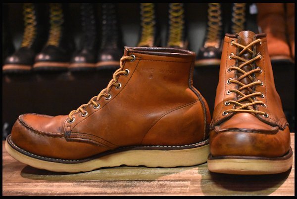 【7E 良品 旧犬タグ スクエアステッチ 82年6月刻印】レッドウィング 875 アイリッシュセッター ブーツ 茶 redwing ビンテージ  HOPESMORE