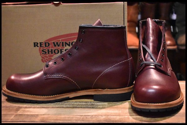 【11EE 箱付 未使用 18年】レッドウィング 9411 ベックマン ブラックチェリー フェザーストーン プレーントゥ ブーツ redwing  HOPESMORE