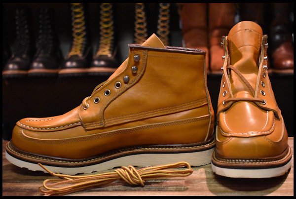 【9E 未使用 15年】レッドウィング 9850 アイリッシュセッター ゴールドラセット カヌーモック 編み上げ ブーツ redwing  HOPESMORE