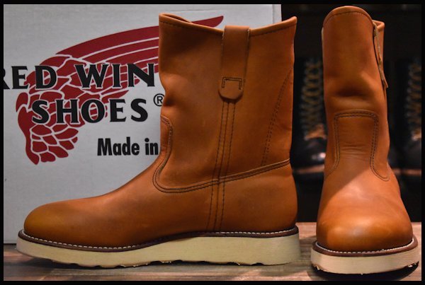 【7D 箱付 DEAD 旧羽タグ 97年】レッドウィング 866 ペコス 茶 オロイジナル クッションソール ブーツ redwing pecos  HOPESMORE