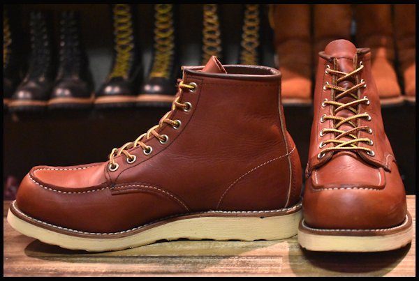 【8D 良品 10年】レッドウィング 8875 アイリッシュセッター 赤茶 オロラセット モックトゥ レースアップ ブーツ redwing  HOPESMORE