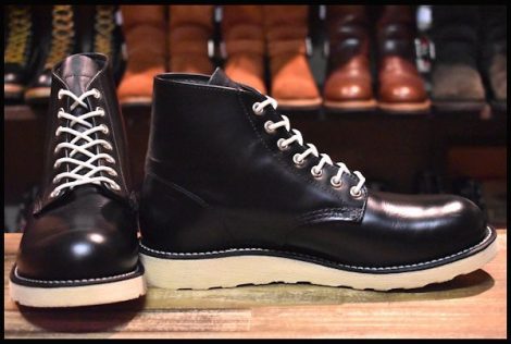 【8D 美品 限定 FREAK’S STORE別注 17年】レッドウィング 8823 アイリッシュセッター 黒 ブラックガラスレザー ブーツ  redwing HOPESMORE