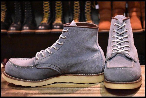 【9E 良品 11年】レッドウィング 8143 スエード アイリッシュセッター スレートブルー 水色 レースアップ ブーツ redwing  HOPESMORE