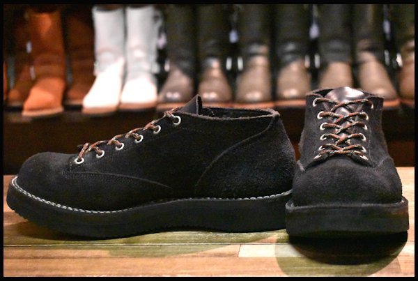 UK7.5 良品】VIBERG ヴァイバー オックスフォード ブラック 黒ブーツ