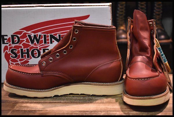 【8D DEAD 半円犬タグ 96年】レッドウィング 875 アイリッシュセッター 赤茶 オロラセット モックトゥ ブーツ redwing  HOPESMORE