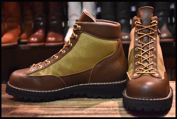 8EE 美品 白タグ】Danner ダナーライト3 33234 茶 ブラウン カーキ ...