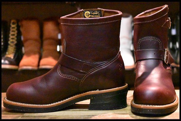 CHIPPEWA チペワ 7インチ エンジニアブーツ コードバン スチールトゥ-