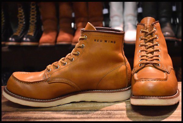 【9E 良品 12年】レッドウィング 9875 アイリッシュセッター ゴールドラセット モックトゥ レースアップ ブーツ redwing  HOPESMORE