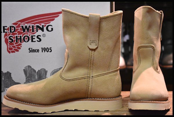 【8.5E 箱付 未使用 08年】レッドウィング 8168 スエード ペコス ホーソーン アビレーン ラフアウト ブーツ redwing pecos  HOPESMORE