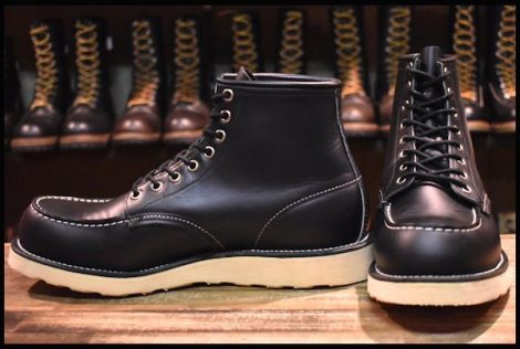 【10D 美品 羽タグ 99年】レッドウィング 8130 アイリッシュセッター 黒 ブラッククローム モックトゥ ブーツ 8179 redwing HOPESMORE