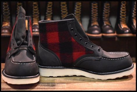 【9D 箱付 DEAD 06年】レッドウィング 9001 ランバージャック アイリッシュセッター ウールリッチ ヌバック ブーツ redwing HOPESMORE