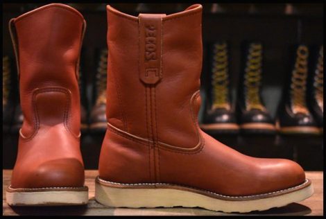 【5D 良品 10年】レッドウィング 8866 ペコス 赤茶 オロラセット プルオン クッションソール ブーツ redwing pecos HOPESMORE