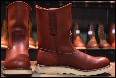 【6D 箱付 美品 10年】レッドウィング 8866 ペコス 赤茶 オロラセット ブーツ redwing pecos HOPESMORE
