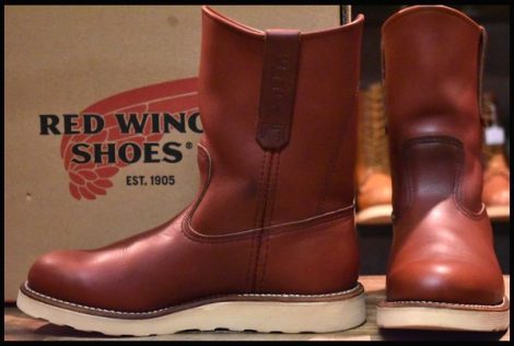 【6D 箱付 美品 10年】レッドウィング 8866 ペコス 赤茶 オロラセット ブーツ redwing pecos HOPESMORE