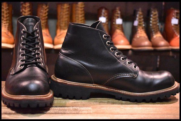 完売】 【8E HOPESMORE redwing ブーツ プレーントゥ ブラック 黒 アイ