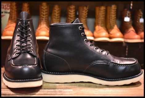 【10D 良品 05年】レッドウィング 8130 アイリッシュセッター 黒 ブラッククローム モックトゥ 編み上げ ブーツ 8179 redwing HOPESMORE