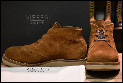 靴/シューズVIBERG UK7 VIBRAM プレーントゥ ブーツ ドレス　ヴィバーグ