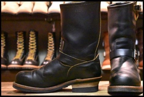 【8.5D 良品】レッドウィング 9268 エンジニア 黒 ブラック クローンダイク スチールトゥ ブーツ redwing HOPESMORE
