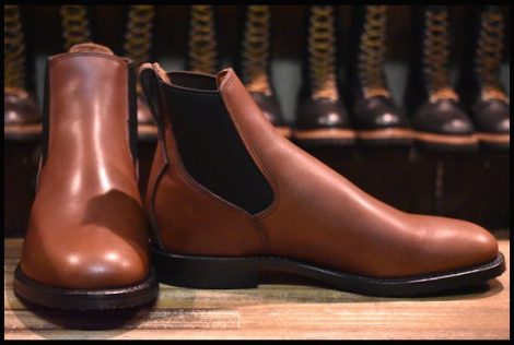 【7.5D 箱付 未使用 17年】レッドウィング 9078 Mil-1 Congress Boots チークフェザーストーン ブーツ サイドゴア ミルワン HOPESMORE