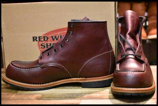 【11.5D 箱付 未使用 10年】レッドウィング 9010 ベックマン ブラックチェリー フェザーストーン モックトゥ ブーツ redwing  HOPESMORE