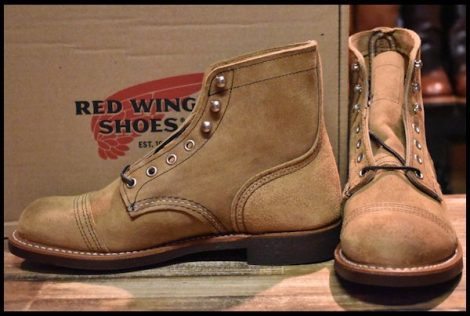【6.5D 未使用 22年】レッドウィング 8083 アイアンレンジャー ミュールスキナー スエード 編み上げ ブーツ redwing 8113 HOPESMORE