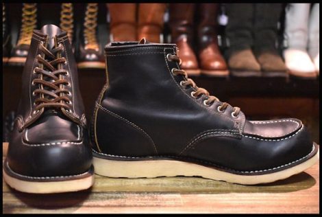 【10.5E 良品 12年】レッドウィング 9874 アイリッシュセッター ブラック クローンダイク 黒 モック 編み上げ ブーツ redwing HOPESMORE