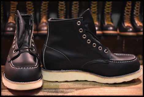 【6.5E 箱付 DEAD 羽タグ 97年】レッドウィング 8179 アイリッシュセッター 黒 ブラッククローム モックトゥ ブーツ redwing HOPESMORE