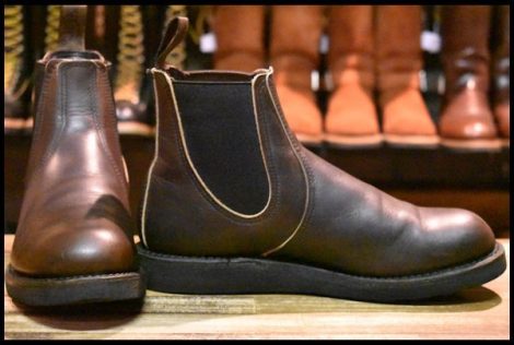 【7.5D 箱付 良品 20年】レッドウィング 3191 クラシックチェルシー サイドゴア ハーネス ブラウン 茶 ブーツ redwing HOPESMORE