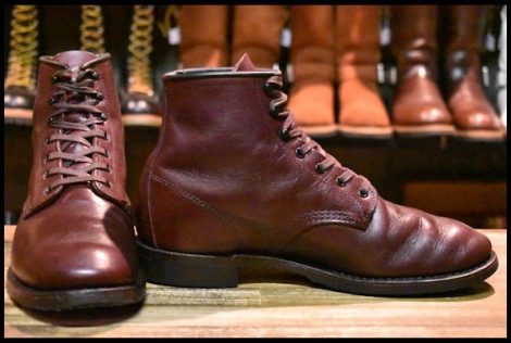 【7D 箱付 良品 17年】レッドウィング 9062 ベックマン ブラックチェリー フェザーストーン フラットボックス ブーツ redwing HOPESMORE