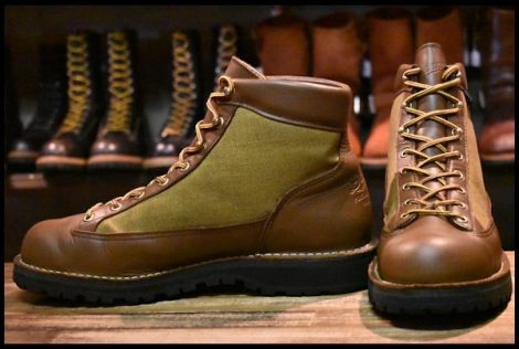 【10.5EE 良品 白タグ】Danner ダナーライト 30440 ブラウン カーキ ゴアテックス GORE-TEX 編み上げ ハイキング ブーツ HOPESMORE