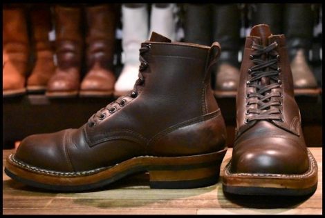 【7.5E 良品】WHITE’S ホワイツ スモークジャンパー ブラウン 茶 ビブラム700ダブルミッド キャップトゥ 編み上げ ブーツ HOPESMORE