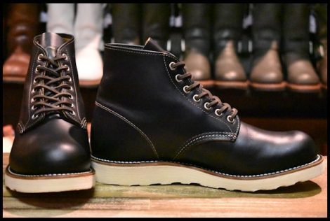 【7.5D 美品 19年】レッドウィング 9870 アイリッシュセッター ブラック クローンダイク 黒 プレーントゥ ブーツ redwing HOPESMORE