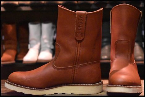【6D 良品 10年】レッドウィング 8866 ペコス 赤茶 オロラセット ブーツ redwing pecos HOPESMORE