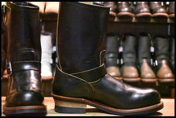 【9D 良品 14年】レッドウィング 9268 エンジニア 黒 ブラック クローンダイク スチールトゥ ブーツ redwing HOPESMORE