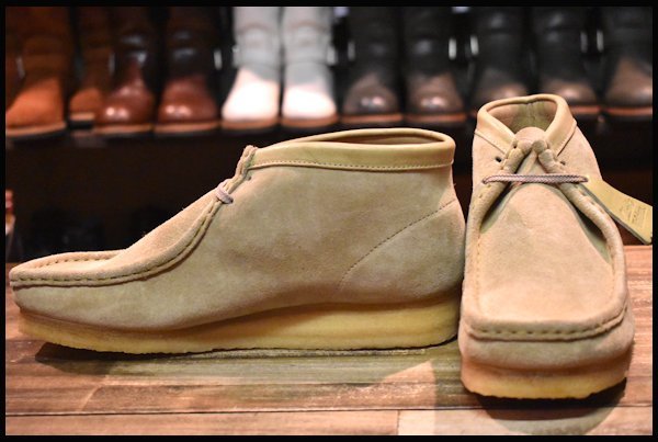 10M 未使用】Clarks クラークス Wallabee Boots ワラビーブーツ 35405