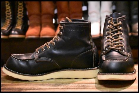 【7E 良品 13年】レッドウィング 9874 アイリッシュセッター ブラック クローンダイク 黒 モックトゥ 編み上げ ブーツ redwing HOPESMORE